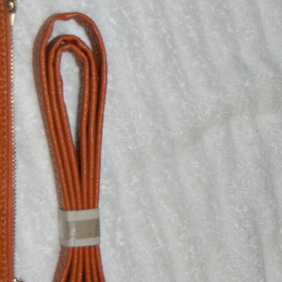 LAUDI VIDNI Rust Colored Leather Crossbody/Wristlet Purse - Picture 10 of 12